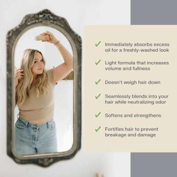 The Earthling Co. Dry Shampoo - Non Aerosol Volumizing Powder for Oil - Natural, Organic Ingredients...