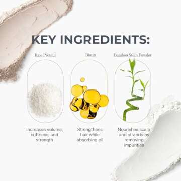 The Earthling Co. Dry Shampoo - Non Aerosol Volumizing Powder for Oil - Natural, Organic Ingredients for Brown and Black Hair - Talc-free formula with Rosemary Oil and Biotin (Dark Hair, 2.6 oz)