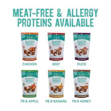 Presidio Pill Buddy Naturals - Beef Recipe Pill Hiding Treats for Dogs - Make A Perfect Pill Concealing Pocket Or Pouch for Any Size Medication - 30 Servings