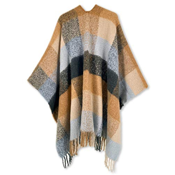 Moss Rose Women's Poncho - Stylish & Cozy Shawl Wrap