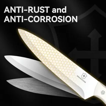 BRAVESTONE 15 Piece Self Sharpening Knife Set