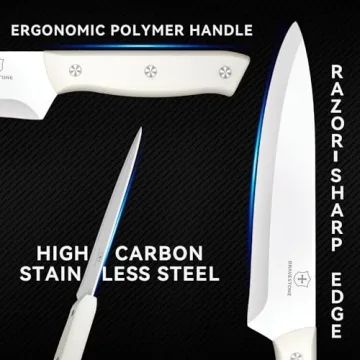 BRAVESTONE 15 Piece Self Sharpening Knife Set