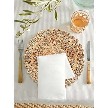RIANGI Natural Jute Placemats Set of 4 for Any Occasion
