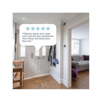 Febreze Plug In Air Freshener, Odor-Fighting Scented Oil Starter Kit, Air Fresheners for Home and Bathroom and Kitchen, Long Lasting for Strong Odors, Downy April Fresh Scent, Warmer + 2 Refill