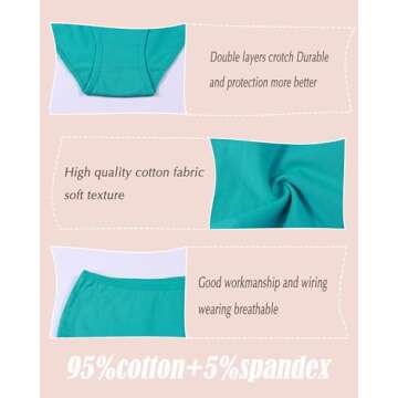 Boboking Girls Cotton Briefs Comfortable and Stylish