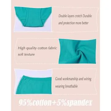 Boboking Girls Cotton Briefs Comfortable and Stylish