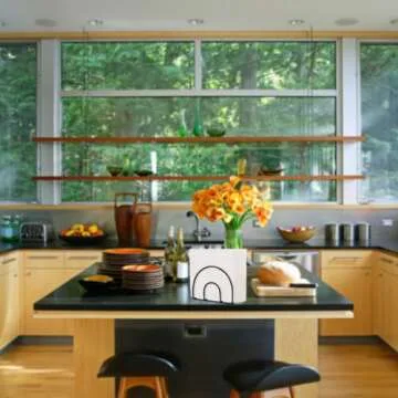 HugeDream Napkin Holder- Napkin Holders for Table, Kitchen - Modern Metal Paper Napkin Holders for Cocktail (Black)