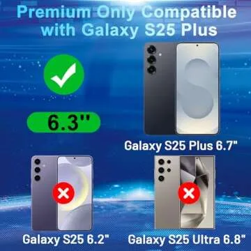 CWQZGUF Galaxy S25 Plus Privacy Screen Protector, 2 Pack Privacy Tempered Film with 2 Pack Camera Lens Tempered Glass, High Clarity, Anti-Spy Protection for Samsung S25 Plus 5G