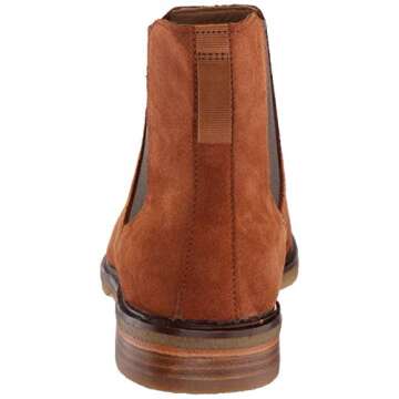 Clarks Men's Clarkdale Gobi Chelsea Boot, Dark Tan Suede, 100 M US