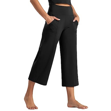 Stylish & Versatile Tmustobe Womens Bootleg Yoga Capris