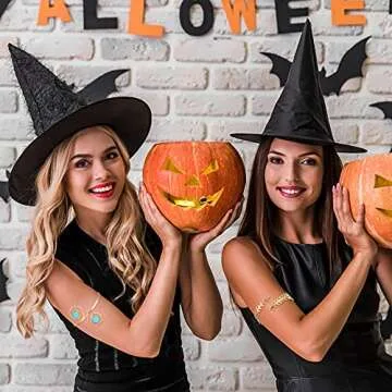 SAILIMUE 8 Pcs Adjustable Arm Cuff Bracelet Set for Women