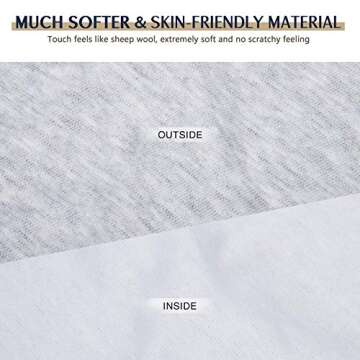 Neck Warmer Gaiter Face Mask Skiing Face Scarf Mask Soft Fleece Cold Weather Skiing Cycling Face Cover Black+Grey