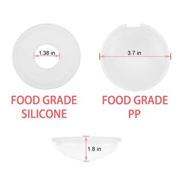 YIYEE Breast Shells Milk Saver for Breastfeeding, 4 Pack BPA Free Breast Shield Nursing Cups Protect Sore Nipples Breast Milk Collection Shells