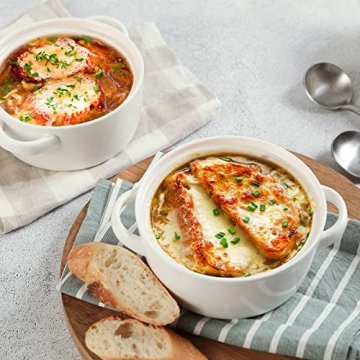 DOWAN 24 Ounce Soup Bowls with Handles for Kitchen