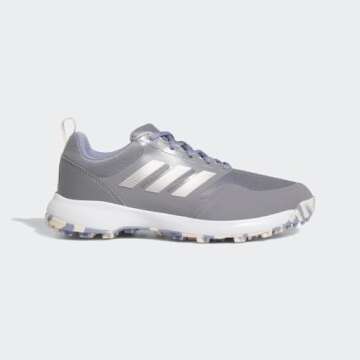 adidas Women's Tech Response Spikeless 3.0 Golf Shoes, Grey Three/Silver Metallic/Silver Violet, 8
