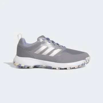 adidas Women's Tech Response Spikeless 3.0 Golf Shoes, Grey Three/Silver Metallic/Silver Violet, 8