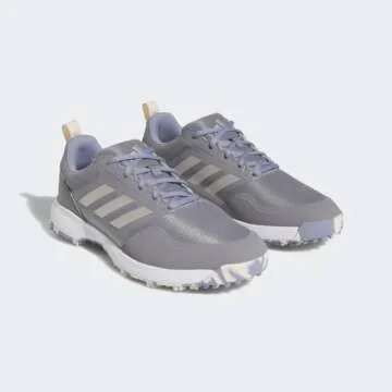 adidas Women's Tech Response Spikeless 3.0 Golf Shoes, Grey Three/Silver Metallic/Silver Violet, 8