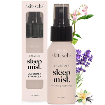Kitsch Sleep Mist Pillow Spray - Calming Lavender Room Spray | Sleep Spray for Pillows | Fabric Spra...
