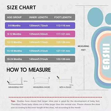 Baby Sock Shoes with Grip for First Walkers 18-24 Months