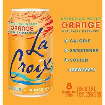 LaCroix Sparkling Water, Orange, 12 Fl Oz (pack of 8)