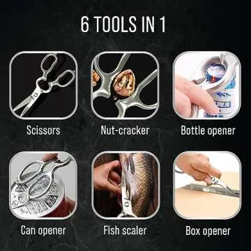 Calvary Brands Kitchen Scissors - Durable & Easy to Clean