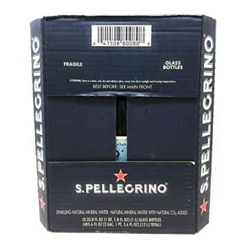 San Pellegrino, Water Sparkling Mineral, 2.82 Fl Oz, 12 Pack