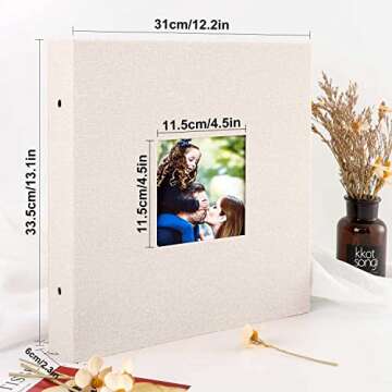 Ywlake Photo Album 4x6 600 Pockets Photos, Linen Cover Large Picture Albums Holds 600 Horizontal and...