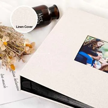 Ywlake Linen Photo Album Holds 600 Photos - Elegant Design