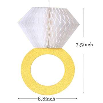 Bridal Shower Decoration,Engagement Party Supplies,Bachelorette Party Favor,She Said Yes Engaged Dia...