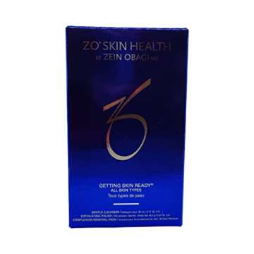 ZO SKIN HEALTH Getting Skin Ready Travel Kit incl. Gentle Cleanser 2 Fl Oz, Exfoliating Polish 0.57 Oz, 30 Complexion Renewal Pads