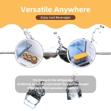 MYTHICORE Silicone Ice Cube Tray for Stanley Tumblers