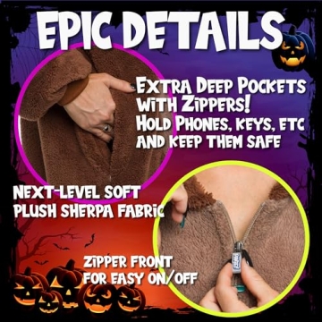 Funziez! Sherpa Bear Onesie for Adults - Cozy and Cute