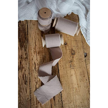 Elegant Handmade Beige Cotton Ribbon for All Occasions