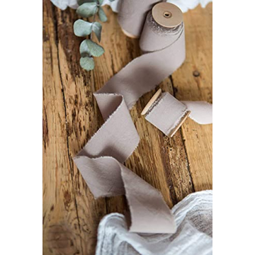 Elegant Handmade Beige Cotton Ribbon for All Occasions