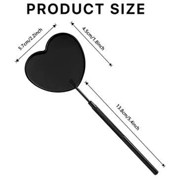 Miuffue Heart-Shaped Lash Mirror for Eyelash Techs