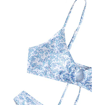 Floral Print Tie Front Bikini for Stylish Summer Fun