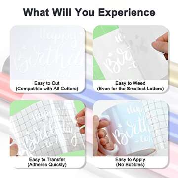 Matte White Permanent Vinyl Roll for All Craft Machines