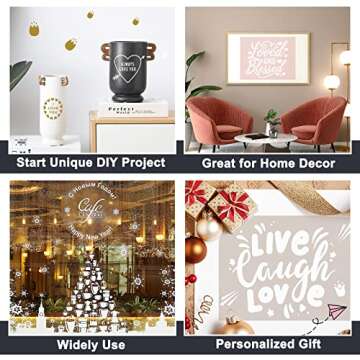 Matte White Permanent Vinyl Roll for All Craft Machines