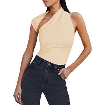 Stylish SOFIA'S CHOICE One Shoulder Top for Women