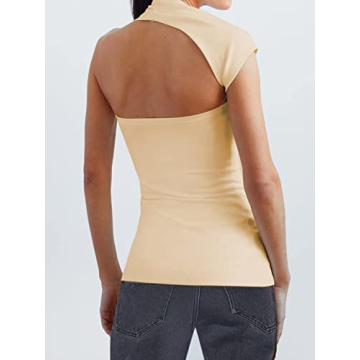 Stylish SOFIA'S CHOICE One Shoulder Top for Women