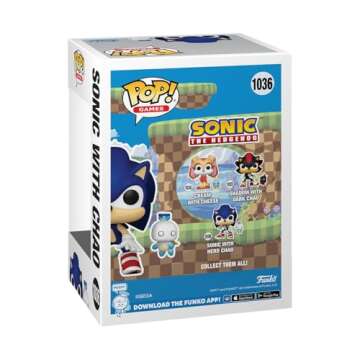 Funko POP & Buddy: Sonic The Hedgehog - Sonic The Hedgehog with Hero Chao - Collectable Vinyl Figure - Gift Idea - Official Merchandise - for Kids & Adults - Video Games Fans