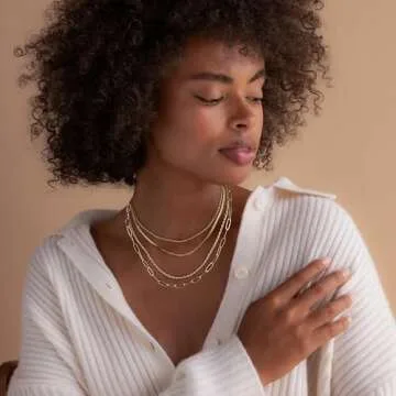 MFRYK Layered Gold Necklaces Set for Elegant Women