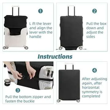 Maysh Travel Luggage Cover Protector for Suitcase 18 to 20 Inch