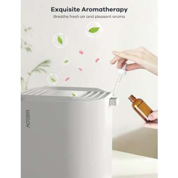 WELOV Mini HEPA Air Purifier for Fresh Air at Home