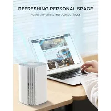 WELOV Mini HEPA Air Purifier for Fresh Air at Home