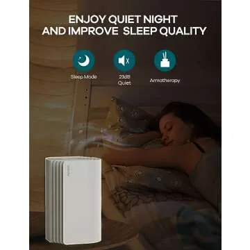 WELOV Mini HEPA Air Purifier for Fresh Air at Home