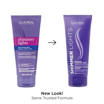 Clairol Professional Shimmer Lights Violet Toning Mask 200mL - Packaging may vary