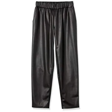 The Drop Women's Faux Leather Slim Pull-On Jogger