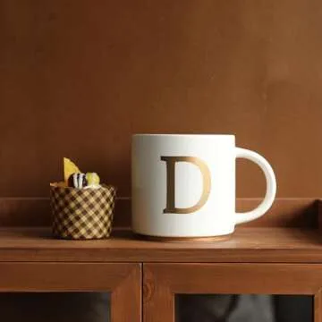 Elegant Monogram Ceramic Mugs - Perfect Gift Choice!
