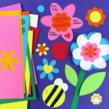 280 Punch-Out Flower Cutouts Kit for Crafting Joy